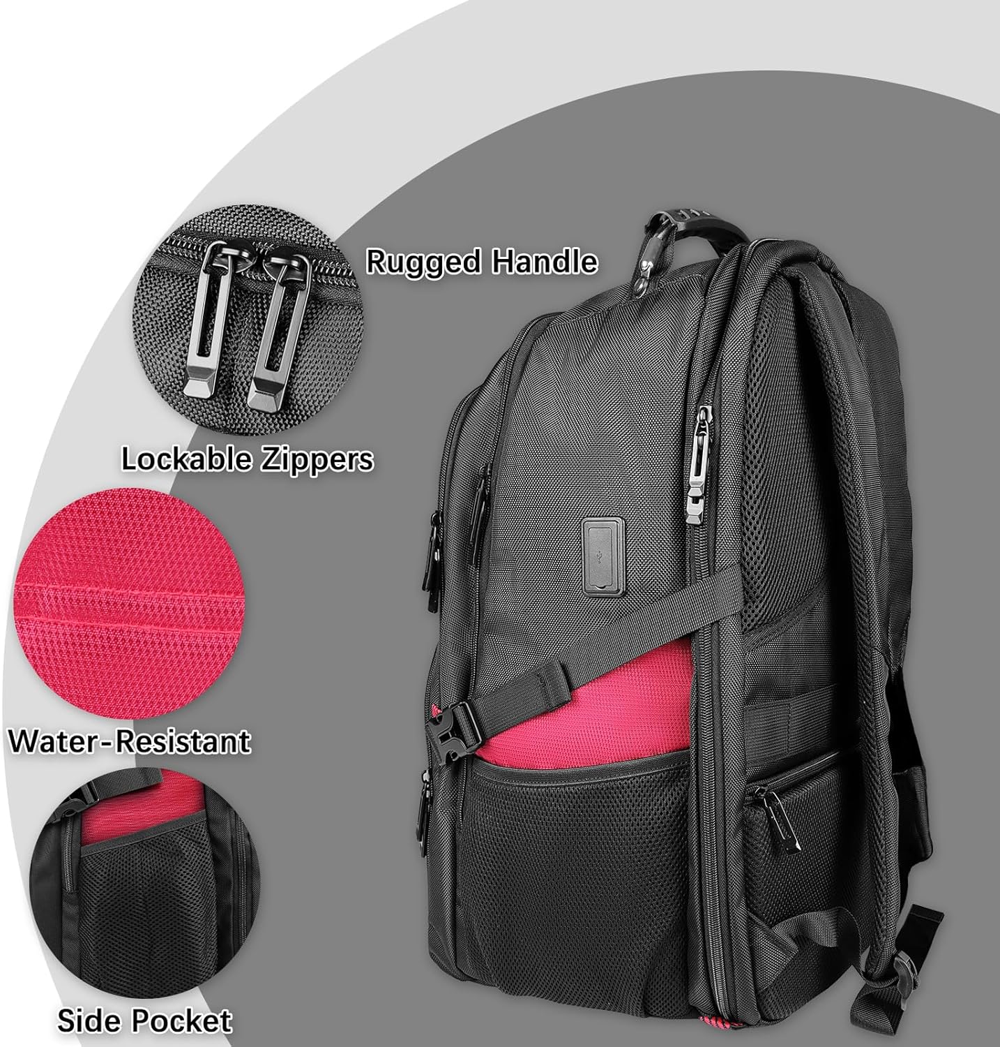 Extra Large Backpack, Travel Laptop Backpack for Men Women, Big Backpack, 50L Water Resistant School Business Work College Computer College Heavy Duty Bag, Fits 17 Inch Laptop, Blue