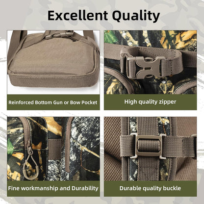 hunting backpack for men Waterproof Camo Hunting Pack gifts for men hunting gear Day Pack-BlessedLeaf-35L