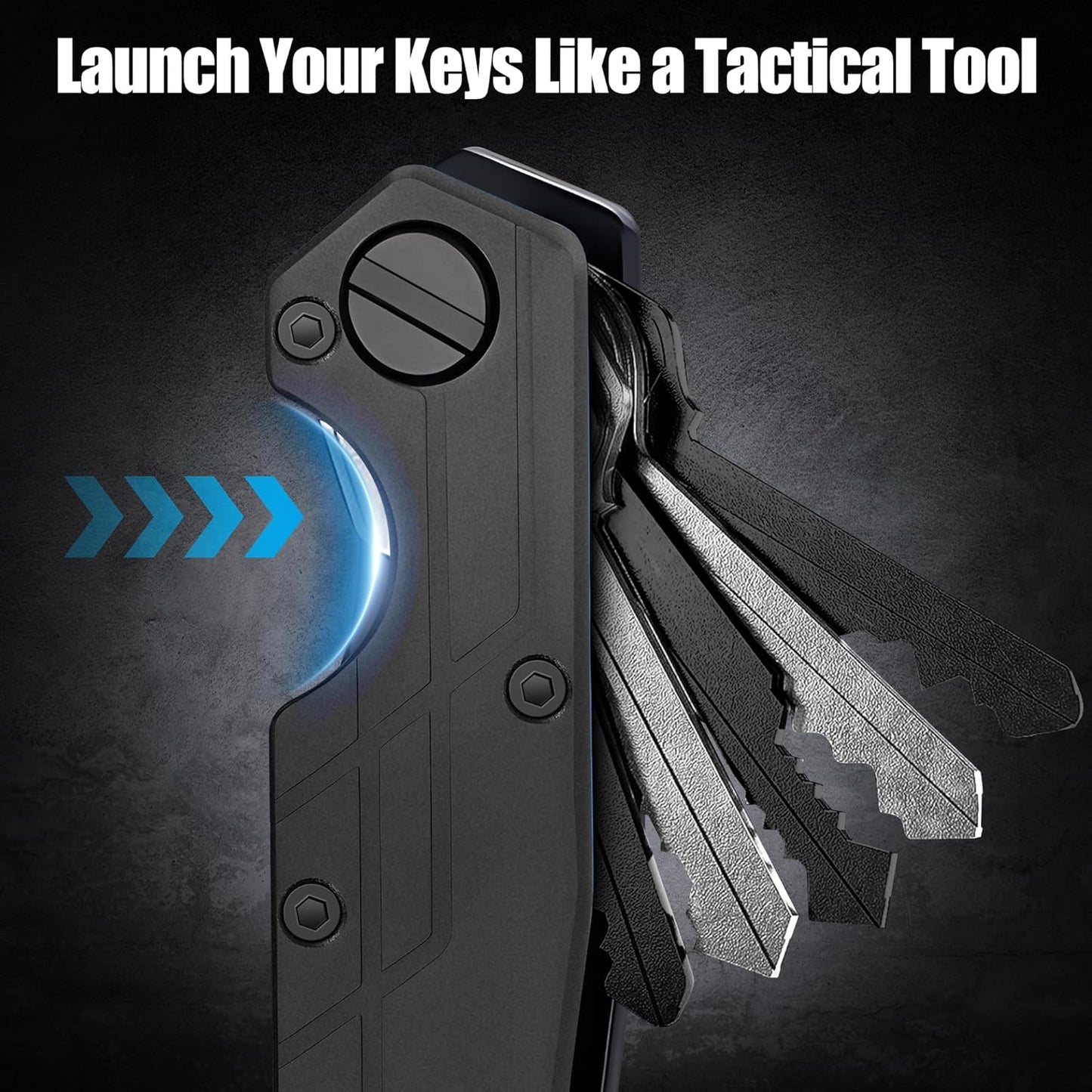 Key Organizer for Men Compact Key Holder Minimalist Key Case Metal Key Chain Key Holder for Keychain Secures 2-5 Keys