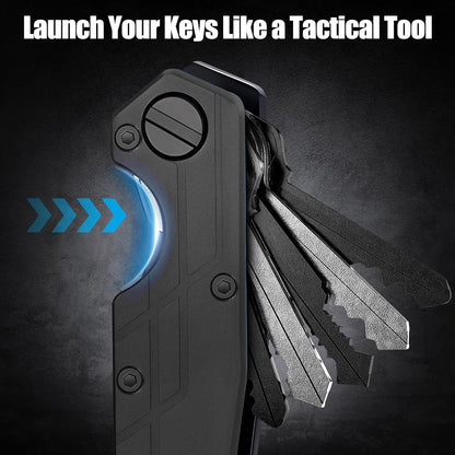 Key Organizer for Men Compact Key Holder Minimalist Key Case Metal Key Chain Key Holder for Keychain Secures 2-5 Keys