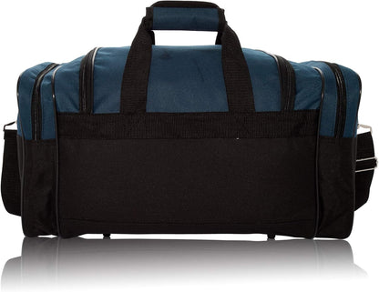 DALIX 17" Blank Duffle Bag Duffel Bag Travel Size Sports Durable Gym Bag