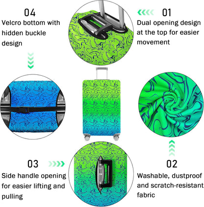 Luggage Cover for Suitcase Elastic Suitcase Cover Protector, Carry On Luggage Sleeve Anti Scratch Travel Essentials Fits 20-22