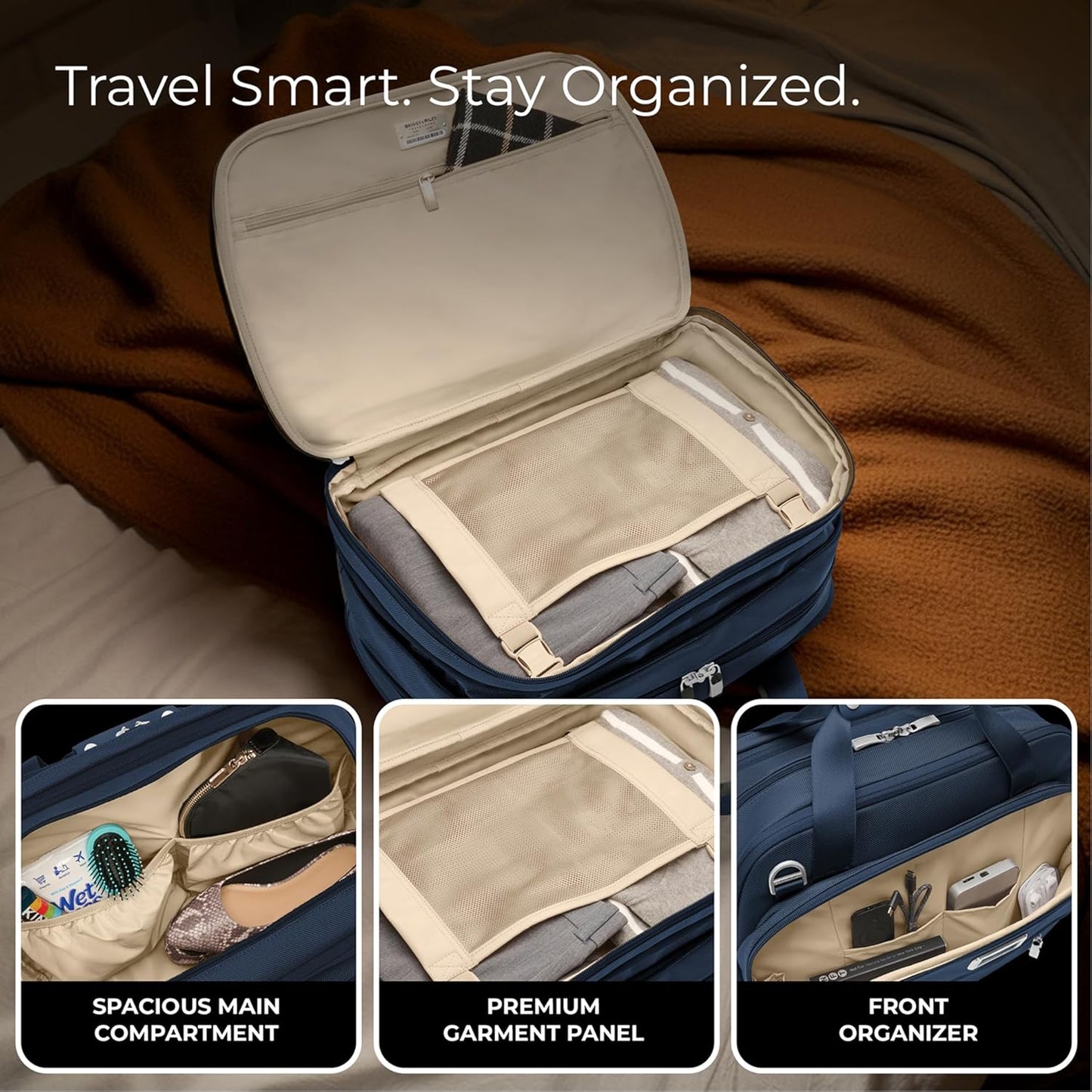 Briggs & Riley Travel Duffel Bag - Weekender & Overnight Luggage for Women & Men, Softside Bag