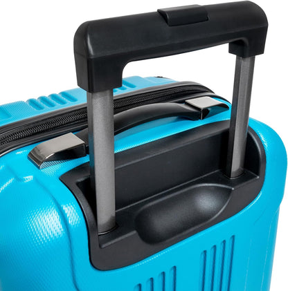 Kenneth Cole REACTION Out of Bounds Lightweight Hardshell 4-Wheel Spinner Luggage, Teal, 20-Inch Carry On