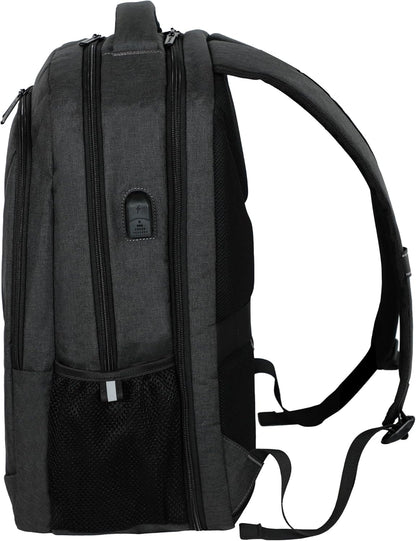 Lenovo B325 Laptop Backpack, 35L, Anti-Theft Travel Backpack, External USB Port, Water-Resistant, Luggage Strap, Fits 16-Inch Laptops, Durable Work & Commute Bag for Men & Women, Gifts for Travelers