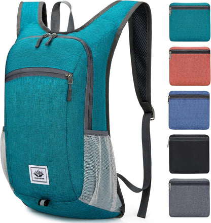 Esup 15L Lightweight Foldable Hiking Backpack for Women Men (Green)