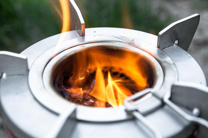 Smokehouse Moto, Ultimate Smokeless Wood-Fired Camping stove for Cooking, Grilling, & Griddling, Perfect for Camping, RVing, & Emergency Preparedness