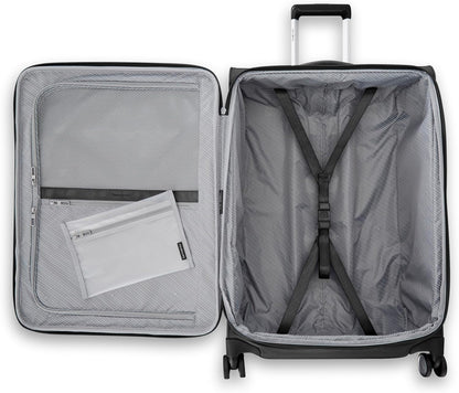 Samsonite UpLIFT Lightweight Large Checked Softside Luggage with Spinner Wheels - Expandable - Airline-Approved, Polyester Soft Suitcase for Ultra Light Travel - Black
