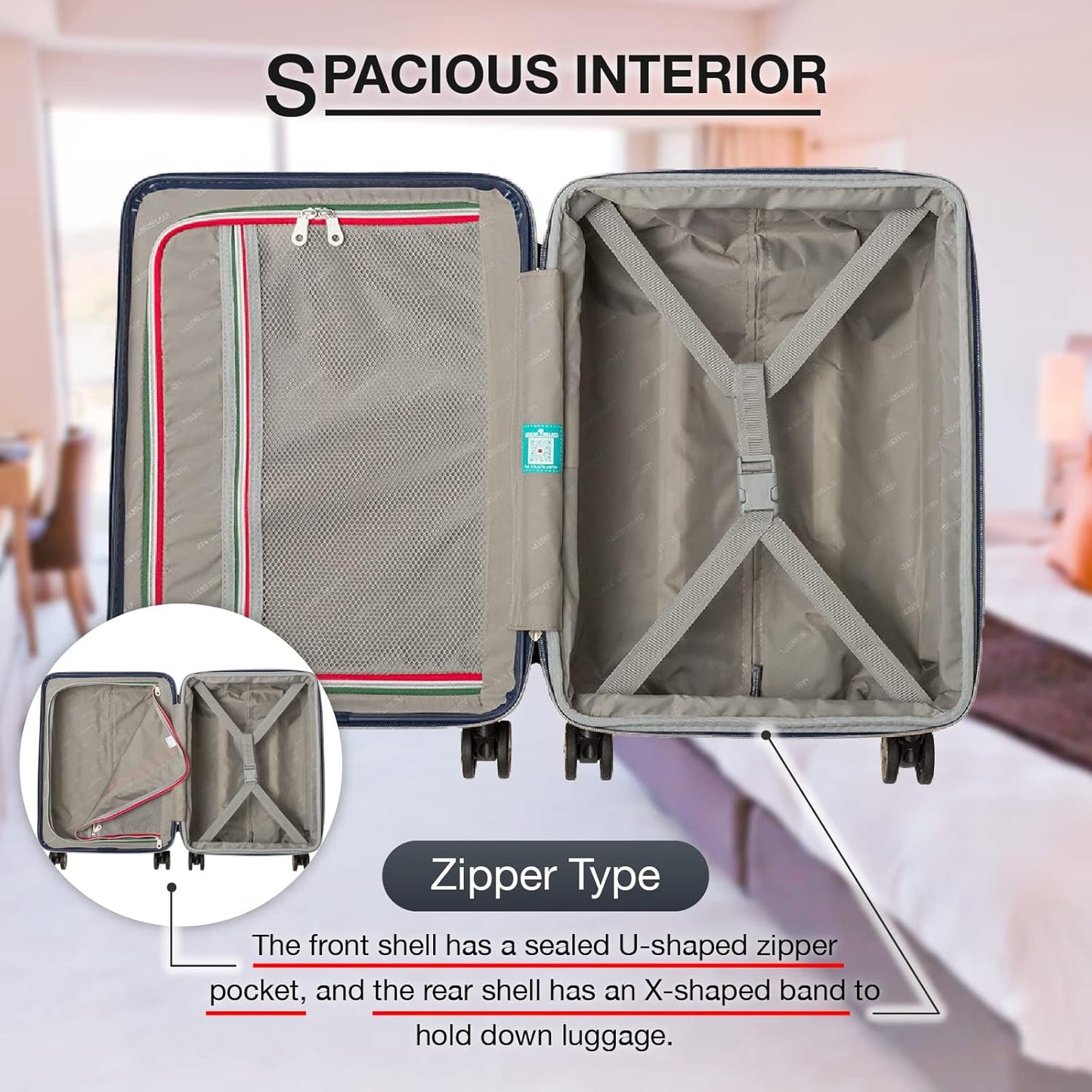 LEGEND WALKER SPATHA Hardside Expandable Luggage, 27-inch, Mocha, 5109-60-MC