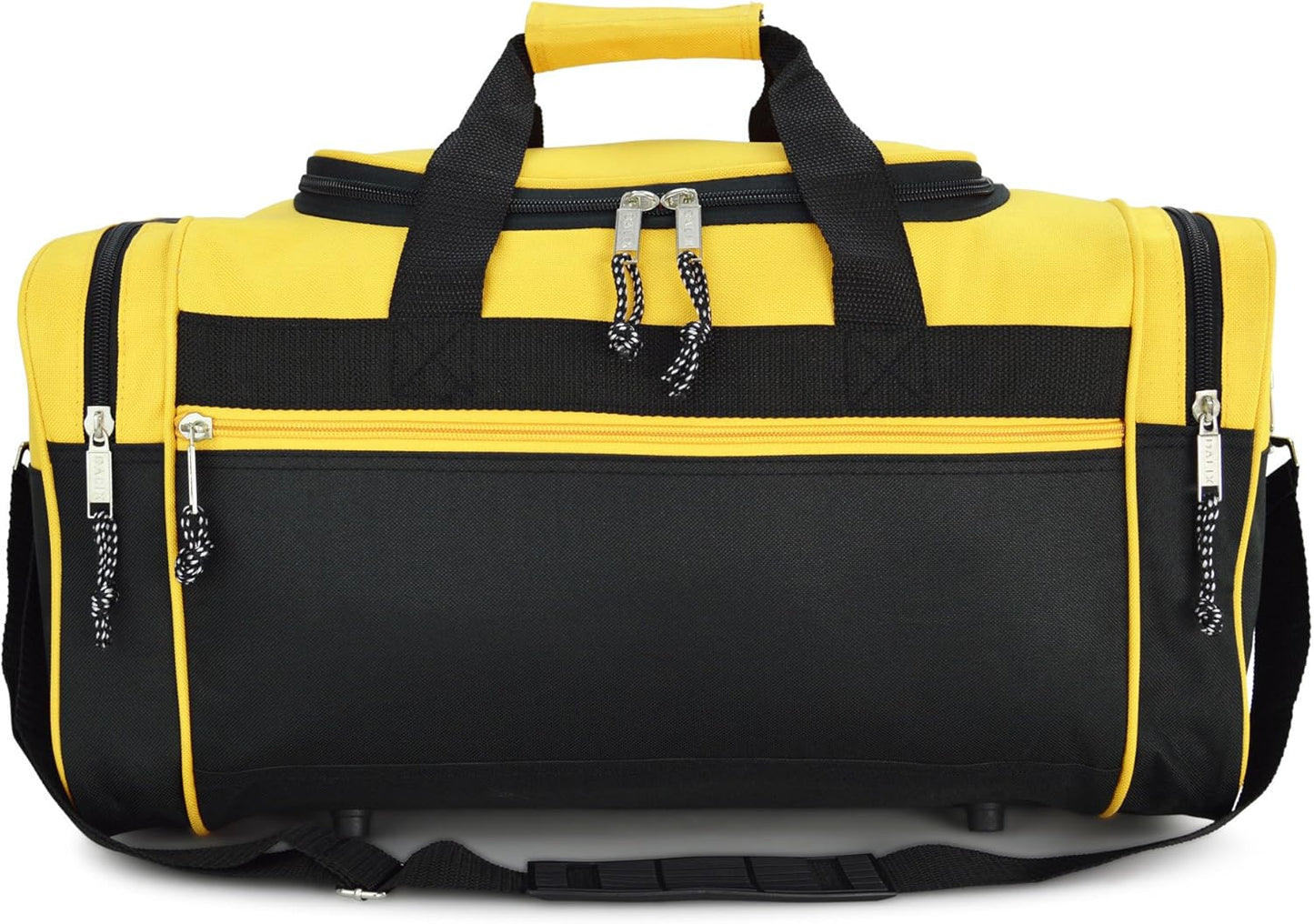 DALIX 21" Blank Sports Duffle Bag Gym Bag Travel Duffel with Adjustable Strap in Gold