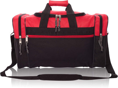 DALIX 17" Blank Duffle Bag Duffel Bag Travel Size Sports Durable Gym Bag