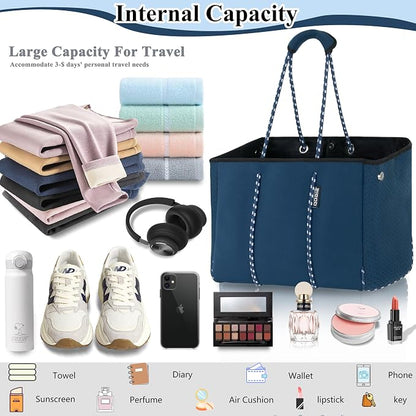 QOGiR Neoprene Multipurpose Beach Bag Tote - Image 3
