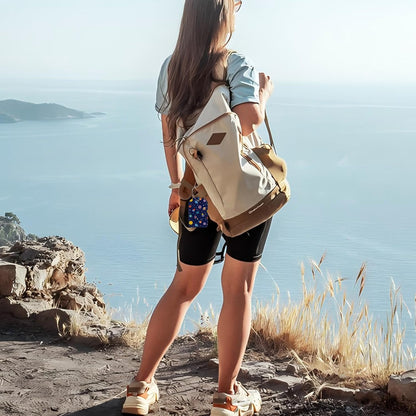 Space Planets Luggage Tag for Suitcase Set of 2 PU Leather Cute Luggage Tags with Stainless Metal Loop ID Label Privacy Flap Suitcase Tags for Women and Men Travel