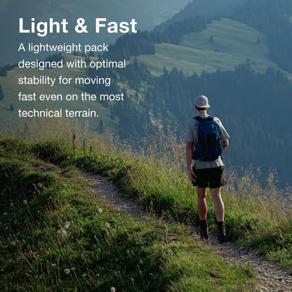 Osprey Talon 11L Men's Lightweight Hiking Backpack with Hipbelt, Scoria Blue/Night Shift