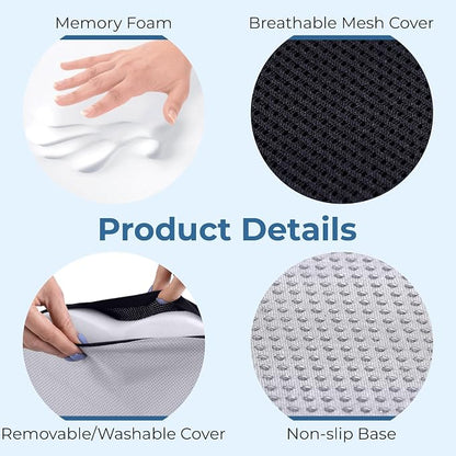 5 STARS UNITED Seat Cushion for Tailbone Pain Relief – Large Memory Foam - Image 7