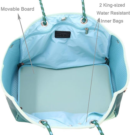 QOGiR Neoprene Multipurpose Beach Bag Tote - Image 4