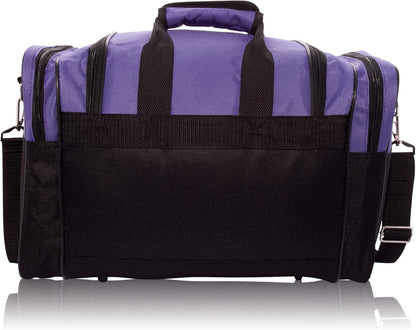 DALIX 17" Blank Duffle Bag Duffel Bag Travel Size Sports Durable Gym Bag