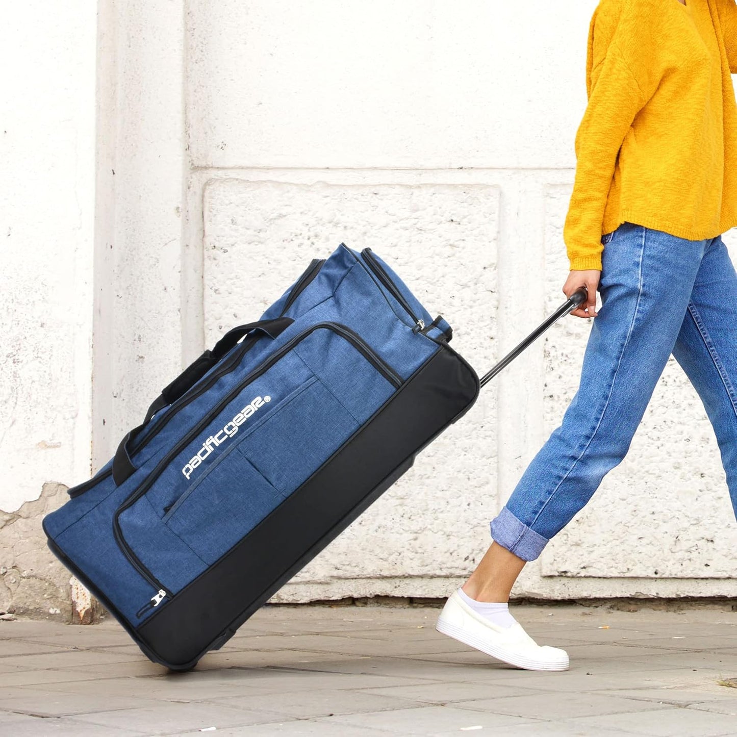 Pacific Gear Rolling Duffel Wheels, 30-inch Luggage, Hockey Bag, Heavy Duty