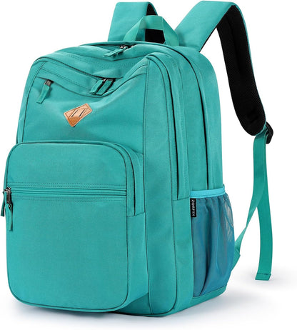 ZORFIN 26L Backpack for College, and Travel: Water Resistant Bookbag - Powderblue