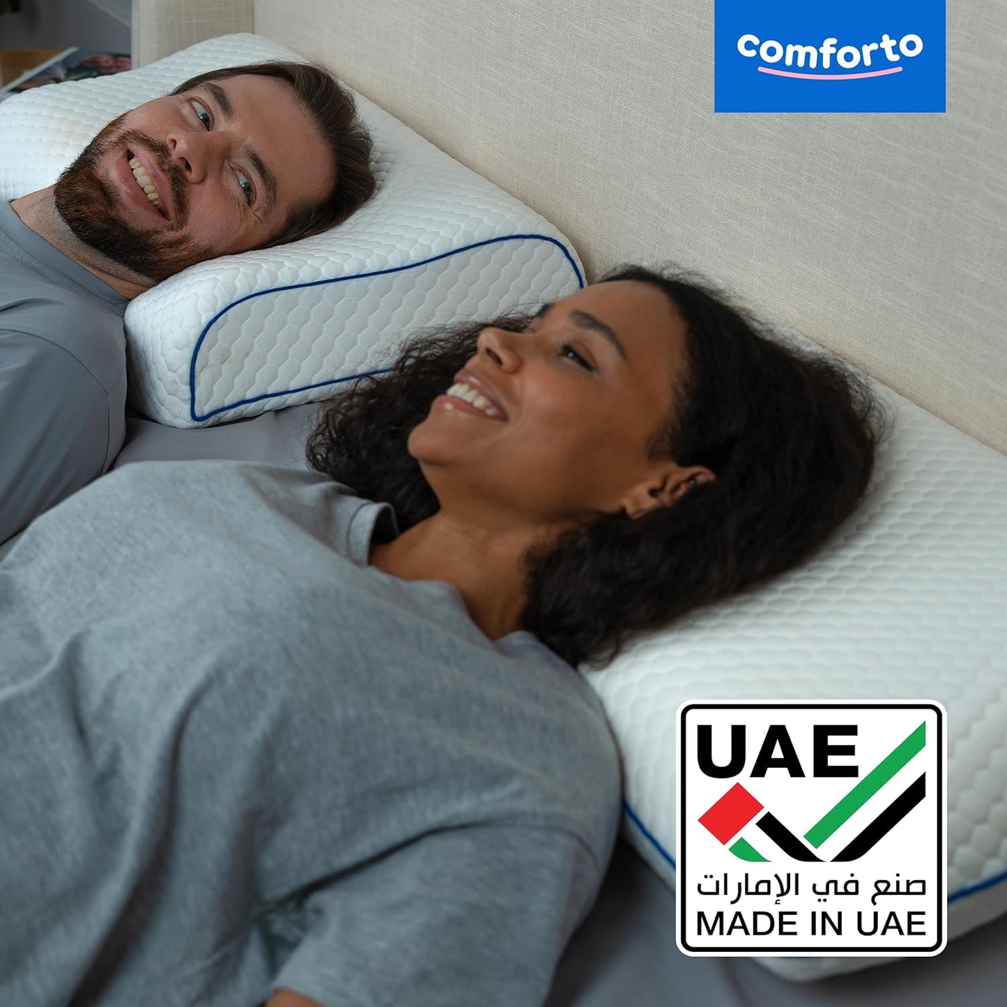 Classic Memory Foam Pillow – Classic Size Cooling Cervical Neck Pillow – Firm Support for Side, Back Sleepers, Pain Relief Pillow for Snoring – Shoulder Tension Bed Sleeping