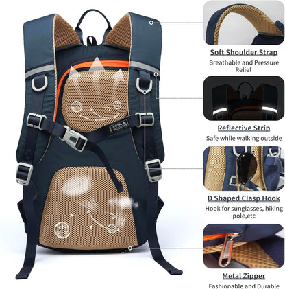 Hiking Backpack 30L Foldable Travel Daypack For Women Men,Camping Daypack Backpacks Lightweight,Durable Hiking Backpack Fit For Hiking,Daily Commuting,Short Trips.(With Rain-cover)