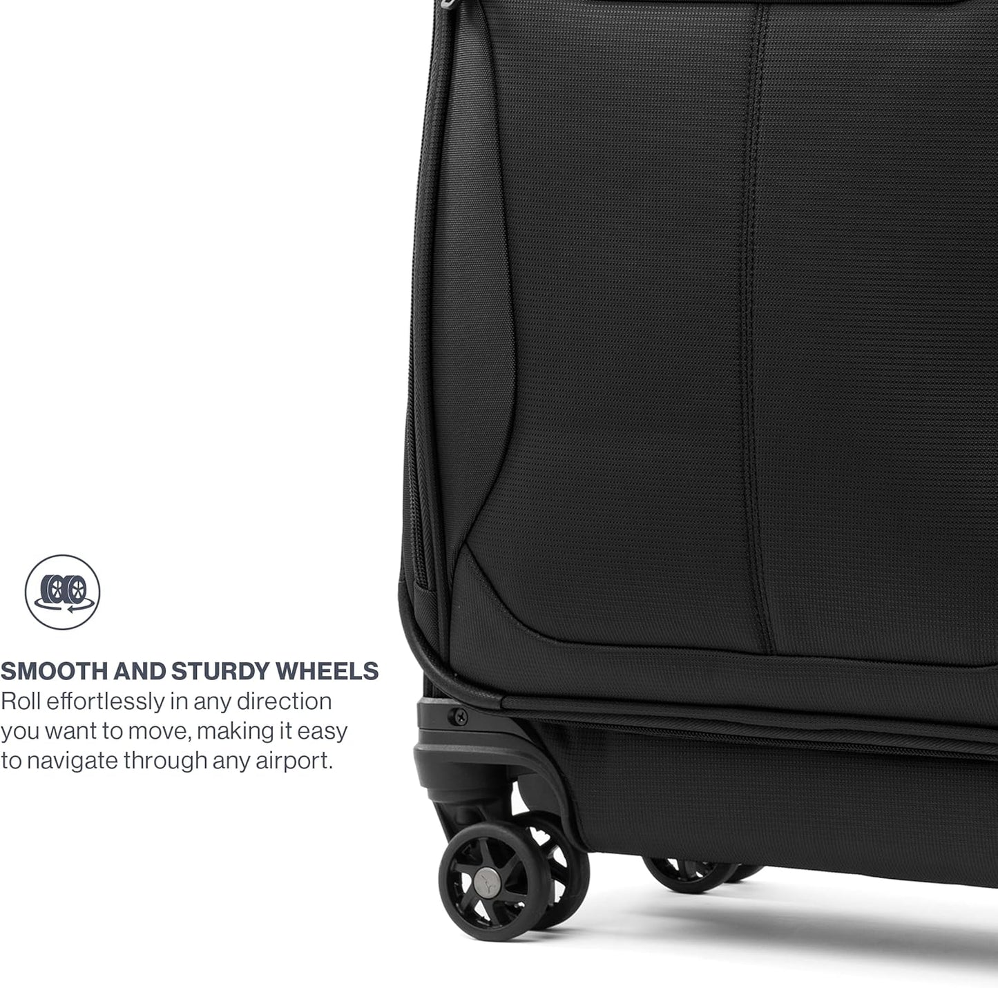 Travelpro Tourlite Softside 21" Expandable Luggage with 4 Spinner Wheels, Lightweight Suitcase, Carry-On, Black