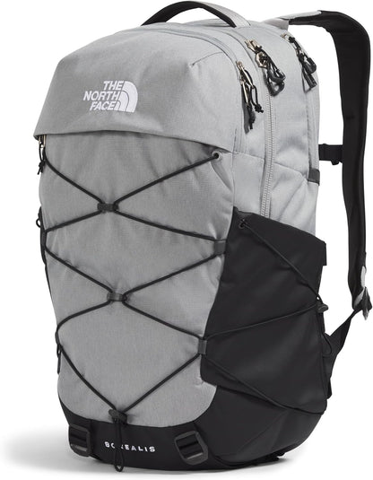 THE NORTH FACE Borealis Commuter Laptop Backpack | Water Repellent Finish, 16" Laptop Sleeve, Large Main Compartment for Everyday Carry, Meld Grey Dark Heather/TNF Black-NPF, One Size