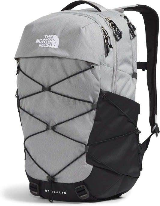 THE NORTH FACE Borealis Commuter Laptop Backpack | Water Repellent Finish, 16" Laptop Sleeve, Large Main Compartment for Everyday Carry, Meld Grey Dark Heather/TNF Black-NPF, One Size