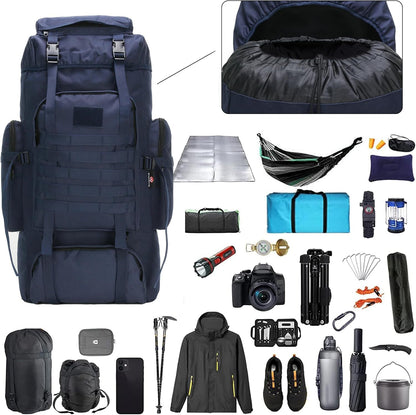 Hiking Backpack for Men 70L/100L Camping Backpack Military Rucksack Molle 3 Days Assault Pack for Climbing