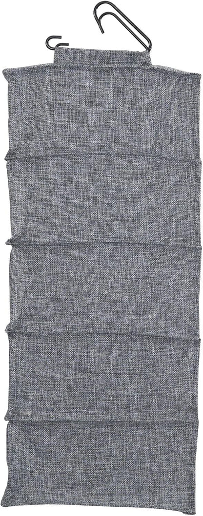 Household Essentials 10 Pocket Hanging Shoe Closet Organizer with Hooks