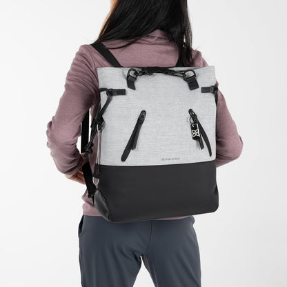 Sherpani Tempest, Anti-Theft Convertible Backpack, Teacher Tote Bag, Travel Backpack for Women, Fits 15 Inch Laptop (No Sleeve) (Sterling)
