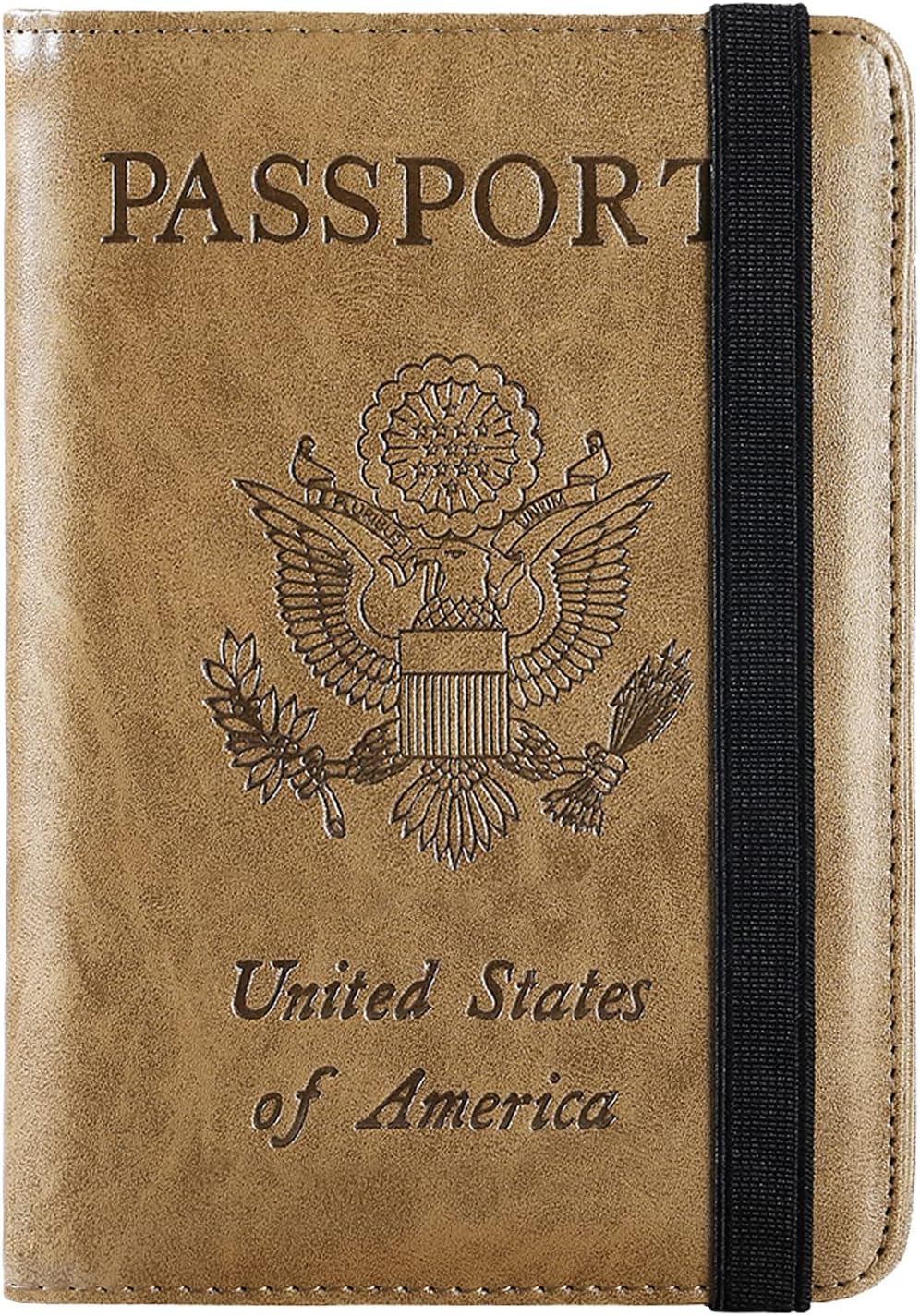 Passport Holder Cover Wallet Travel Essentials RFID Blocking Leather Card Case International Must Haves Travel Accessories for Women Men(101#Brown)