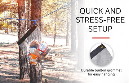 Rodent Proof Bear Bags - Ultralight Stainless Steel Mesh Bag for Camping Food Storage - Sturdy and Rust-Resistant Sack with Lock and Grommet For Easy Hanging