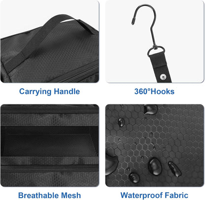 Suitcase Organizer, Travel Luggage Organizer Portable Hanging Travel Shelves Collapsible Hanging Packing Cubes for Carry on Suitcase