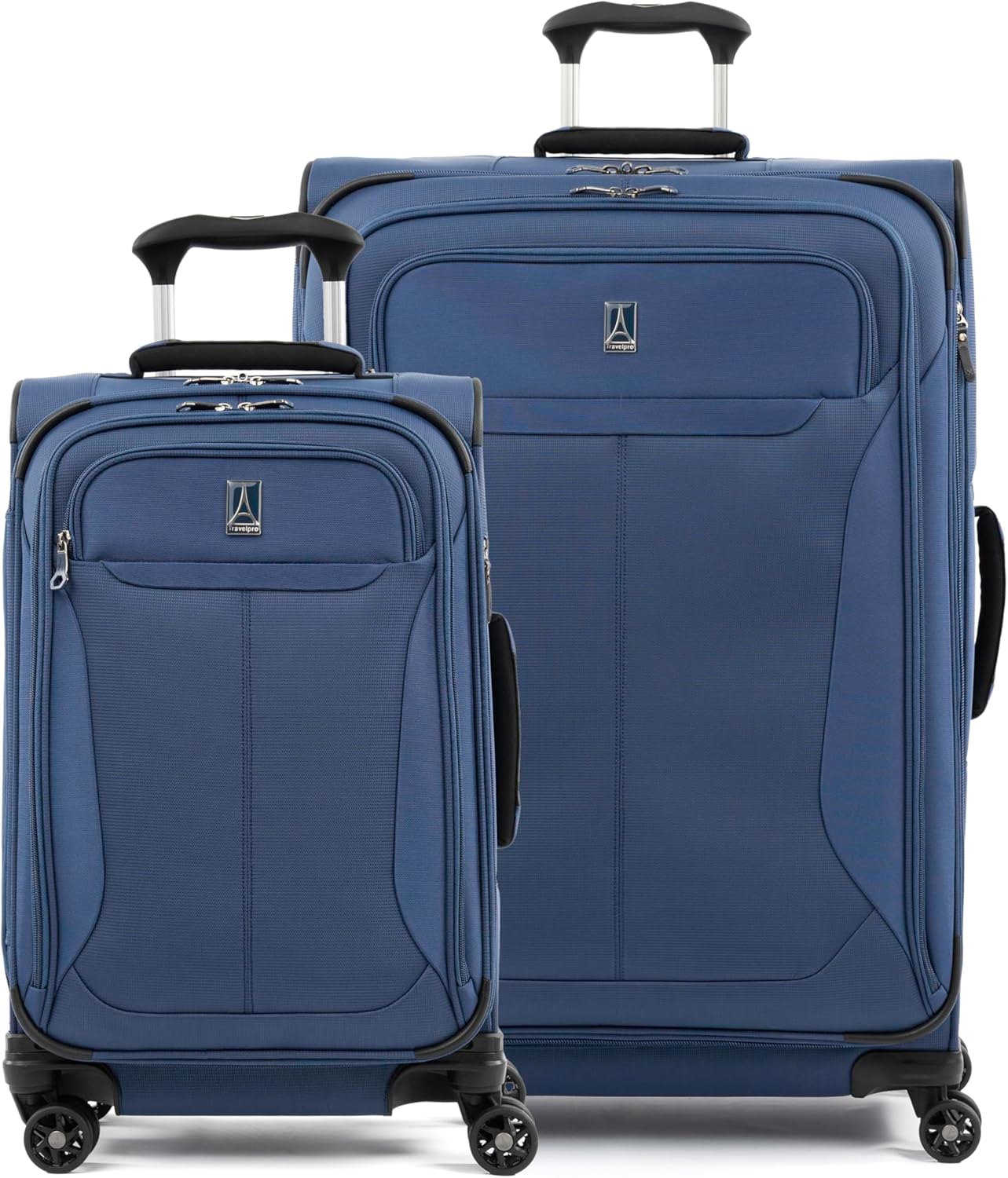 Travelpro Tourlite Softside 2-Piece Set, Expandable Luggage with 4 Spinner Wheels, Lightweight Suitcase, 21" Carry-On, 29 Check Large, Blue
