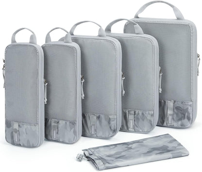 BAGSMART 6 Set /4 Set/2 Set Compression Packing Cubes for Travel, Lightweight Luggage Organizer Bags, Durable Space Saver Bags Travel Essentials