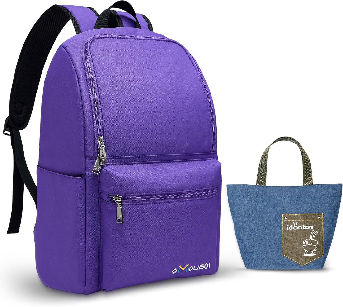 OMOUBOI Casual Daypacks Superbreak Backpack 14 inch Laptop Backpack for Women & Men Fits Tourism Business (Purple)