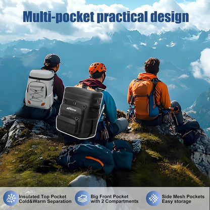 Backpack Cooler Insulated Leak Proof for Men Women 50 Cans Soft Cooler Backpack Insulated Waterproof Large Capacity Coolers Bag Portable for Lunch Camping Travel Picnic Hiking