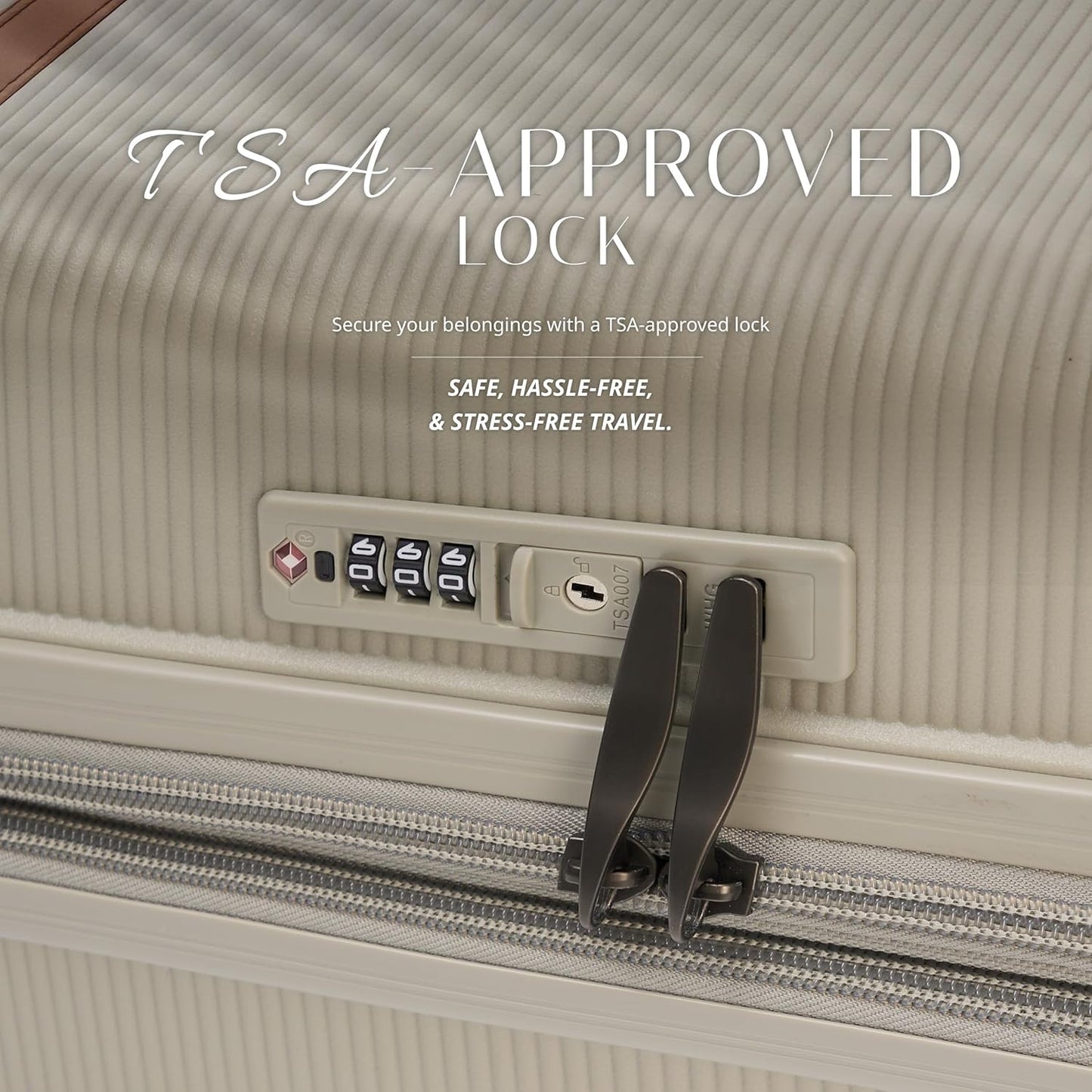 Verage Florence Hardside Carry-On Luggage with Spinner Wheels, Lightweight Expandable Suitcase with TSA Lock, Artist-Inspired Stylish Travel Luggage for Women, 20-Inch, Sage Mist