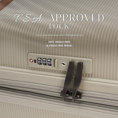 Verage Florence Hardside Carry-On Luggage with Spinner Wheels, Lightweight Expandable Suitcase with TSA Lock, Artist-Inspired Stylish Travel Luggage for Women, 20-Inch, Sage Mist