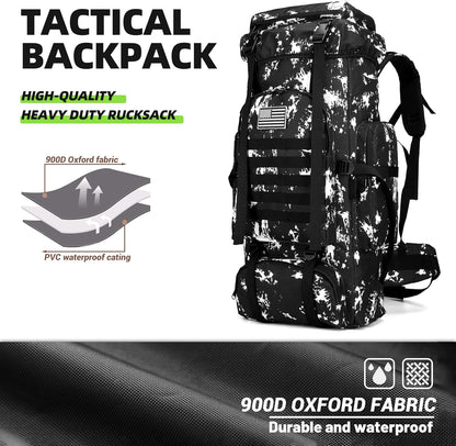 King'sGuard 70L Camping Hiking Backpack Tactical Backpack Military Molle Rucksack Backpack for Outdoor