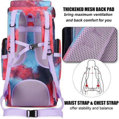 Hiking Backpack for Men 70L/100L Camping Backpack Military Rucksack Molle 3 Days Assault Pack for Climbing