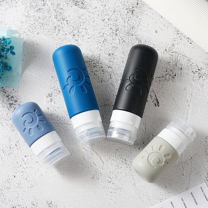 18 Pack travel Bottles for Toiletries, TSA Approved Silicone Travel Containers Leak Proof Refillable Travel Accessories for Shampoo Conditioner Lotion Body Wash(Multicolored J)