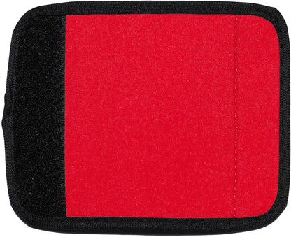 Neoprene Luggage Handle Wraps for Traveling Bright Color Luggage Tags|Handle Wraps|Handle Covers (Red)