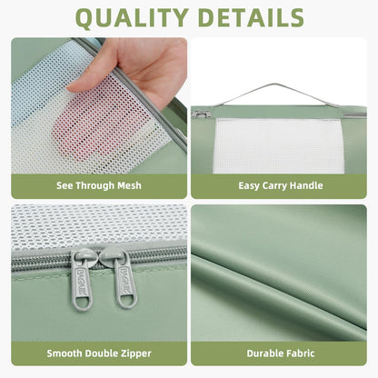 BAGAIL 6 Set/8 Set/10 Set Packing Cubes Various Sizes Packing Organizer for Travel Accessories Luggage Carry On Suitcase