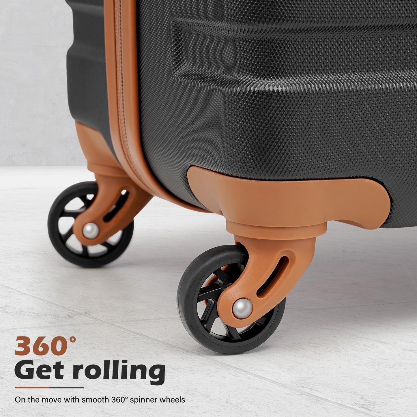 Coolife Luggage 4 Piece Set Suitcase Spinner Hardshell Lightweight TSA Lock