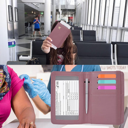 ZOPPEN Passport Holder Wallet, Passport Cover Travel Wallet Women Travel Essentials Accessories Document Organizer Travel Must Haves Rfid Blocking Cover Case for Women and Men, Purple