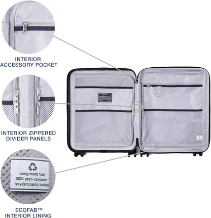Travelpro Maxlite Air V2 Hardside Expandable Carry on Luggage, 8 Spinner Wheels, Lightweight Hard Shell Suitcase, TSA lock, Black, International Carry On 18-Inch