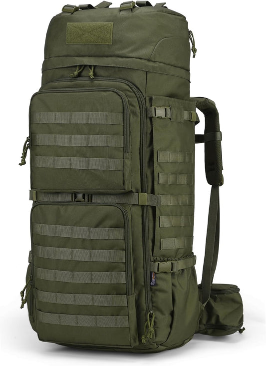 Mardingtop 75L Molle Hiking Internal Frame Backpacks with Rain Cover for Camping,Backpacking,Travelling