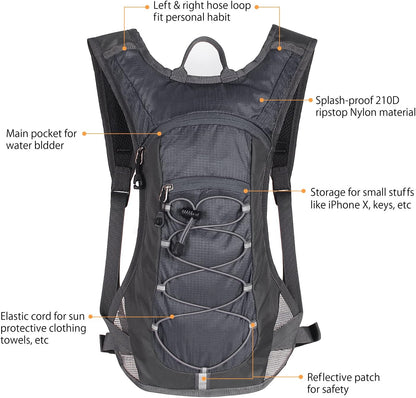 Unigear Hydration Pack Backpack with 70 oz 2L Water Bladder for Running, Hiking, Cycling, Climbing, Camping, Biking